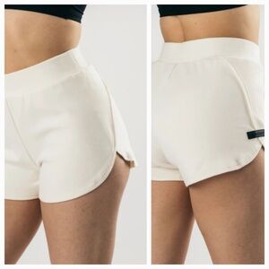 Alphalete Women’s Identity Athletic Shorts - White XL